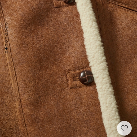 Mango oversized shearling lined coat xxs - Picture 9 of 11